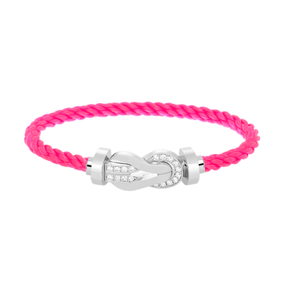 [Mystic]CHANCE LARGE 8 FIGURE BUCKLE HALF DIAMOND BRACELET SILVER