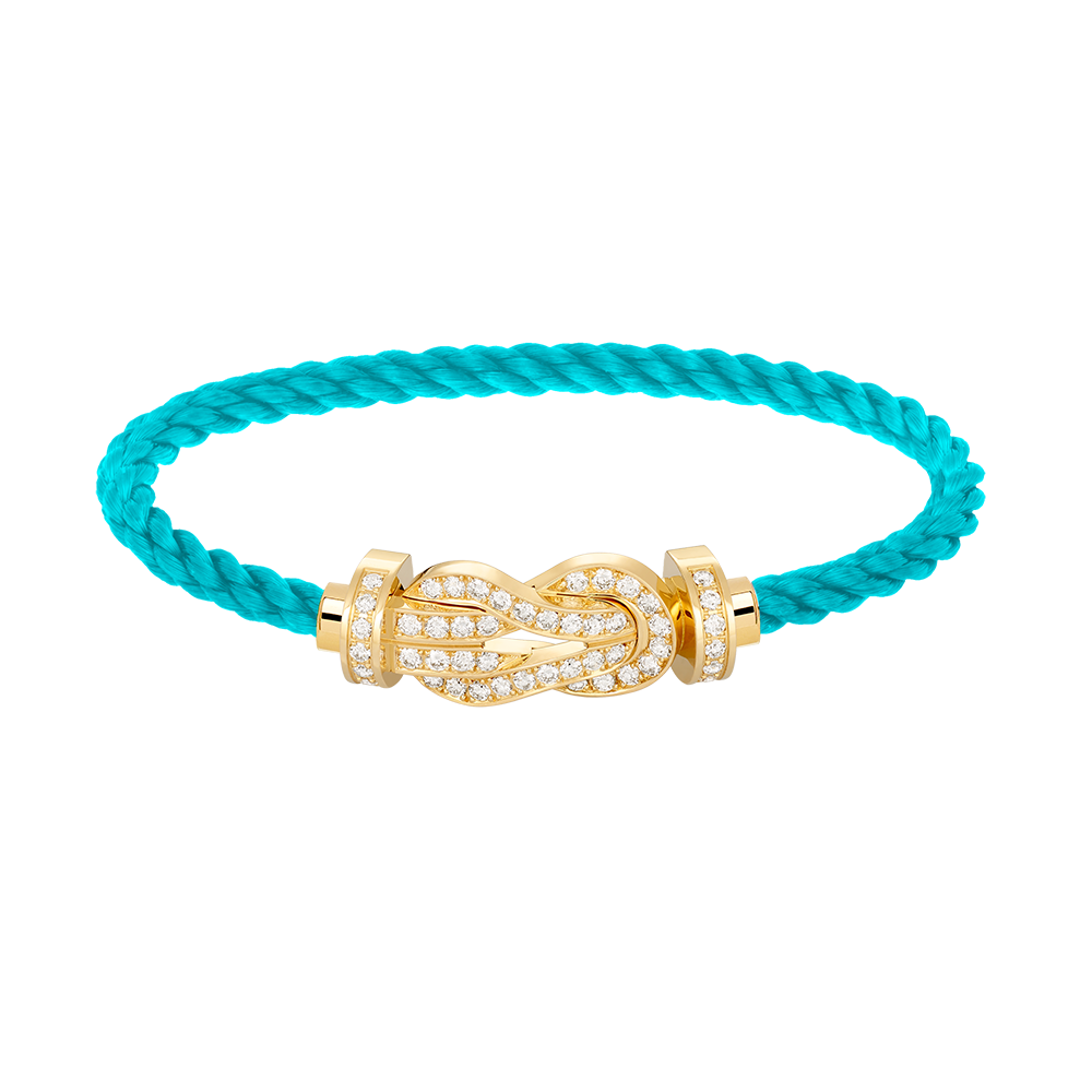 [Mystic]CHANCE LARGE 8 FIGURE BUCKLE FULLDIAMOND BRACELET GOLD