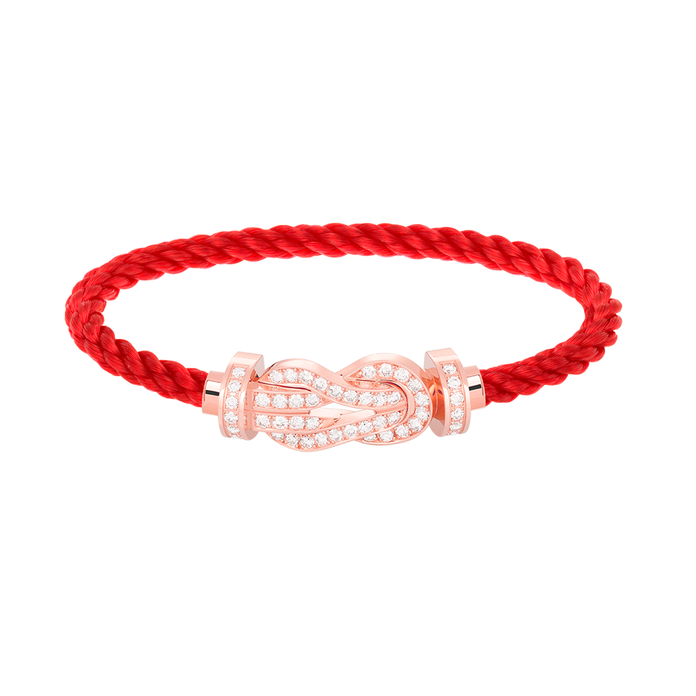 [Mystic]CHANCE LARGE 8 FIGURE BUCKLE FULL DIAMOND BRACELET ROSE GOLD