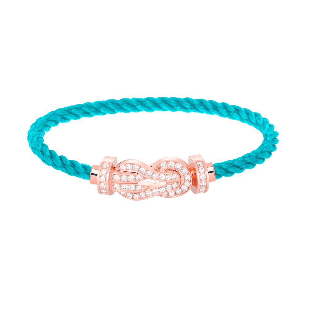 [Mystic]CHANCE LARGE 8 FIGURE BUCKLE FULL DIAMOND BRACELET ROSE GOLD