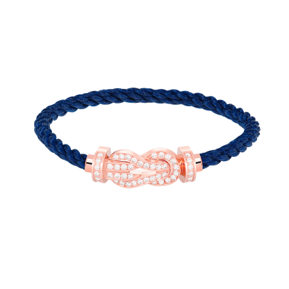 [Mystic]CHANCE LARGE 8 FIGURE BUCKLE FULL DIAMOND BRACELET ROSE GOLD