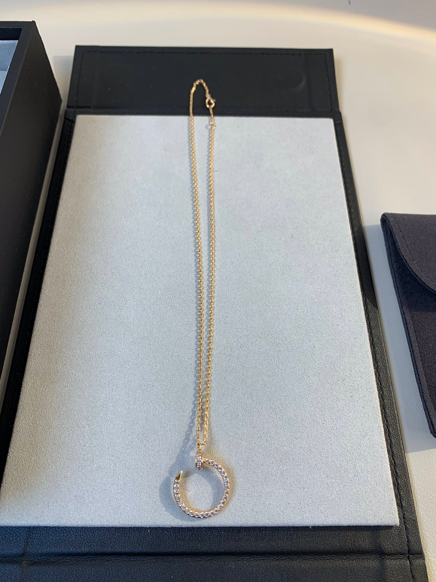 [Mystic]JUSTE NECKLACE PINK GOLD DIAMONDS