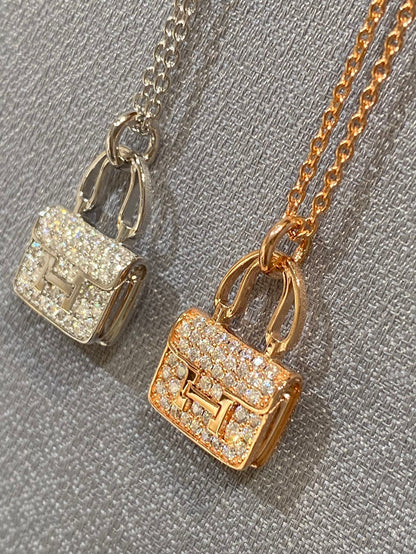 [Mystic]CONSTANCE PEDANT DIAMOND NECKLACE