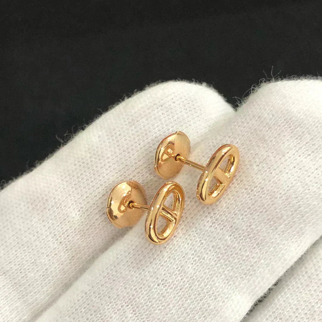 [Mystic]CHAINE SMALL EARRINGS GOLD AND SILVER