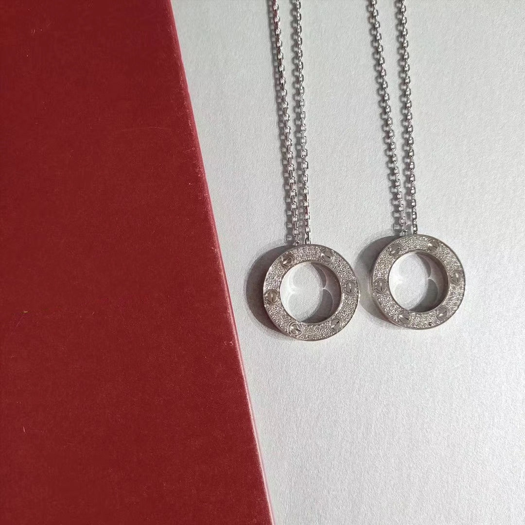 [Mystic]LOVE NECKLACE ADJUSTABLE SILVER