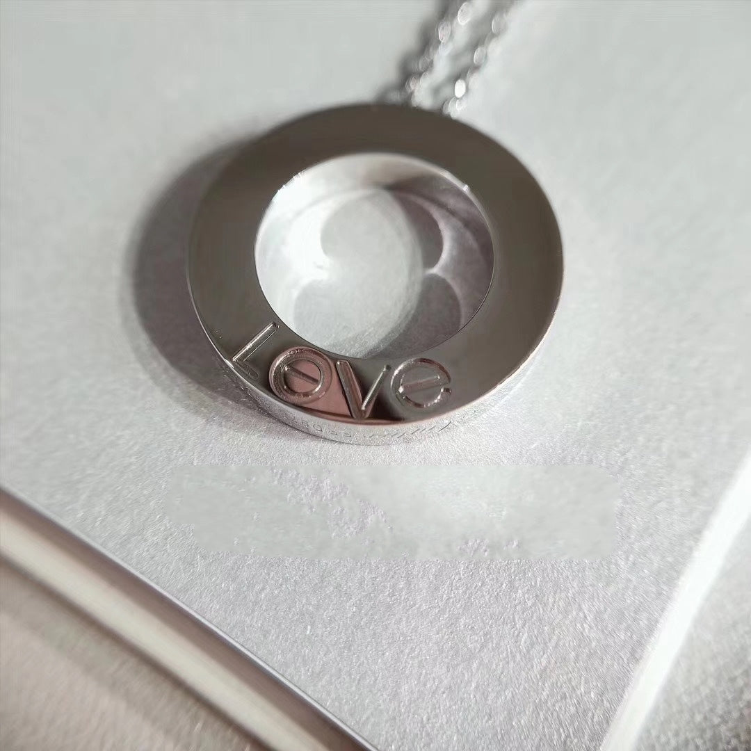 [Mystic]LOVE NECKLACE ADJUSTABLE SILVER