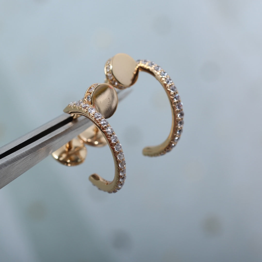 [Mystic]JUSTE EARRINGS 12.75MM PINK GOLD DIAMOND