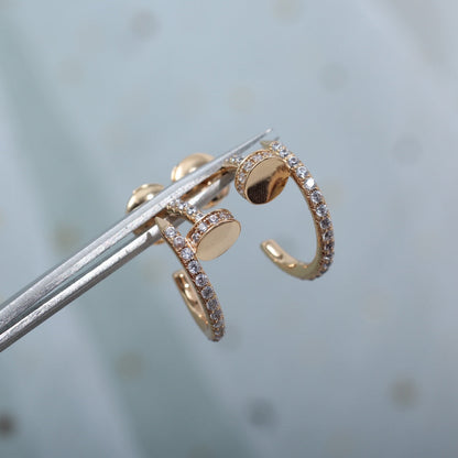 [Mystic]JUSTE EARRINGS 12.75MM PINK GOLD DIAMOND
