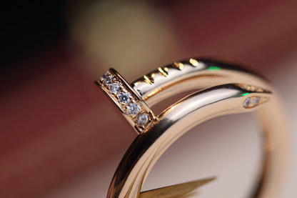 [Mystic]JUSTE RING 2.65MM PINK GOLD DIAMOND