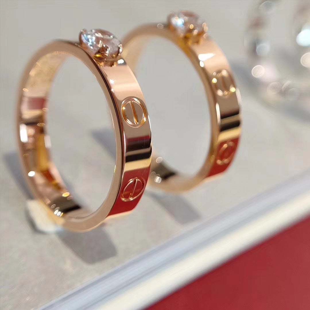 [Mystic]LOVE RING 3.6MM 1 BIG DIAMOND