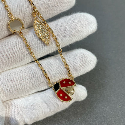 [Mystic]LUCKY SPRING 15 MOTIFS GOLD NECKLACE