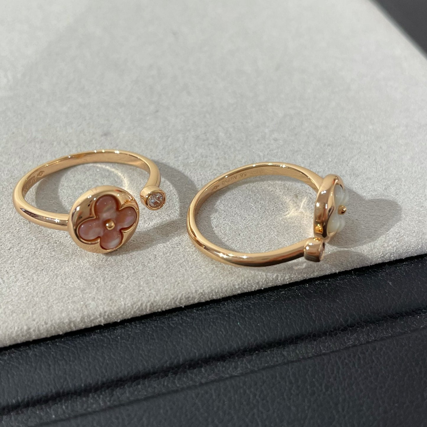 [Mystic]SUN 1 DIAMOND PINK MOP RING
