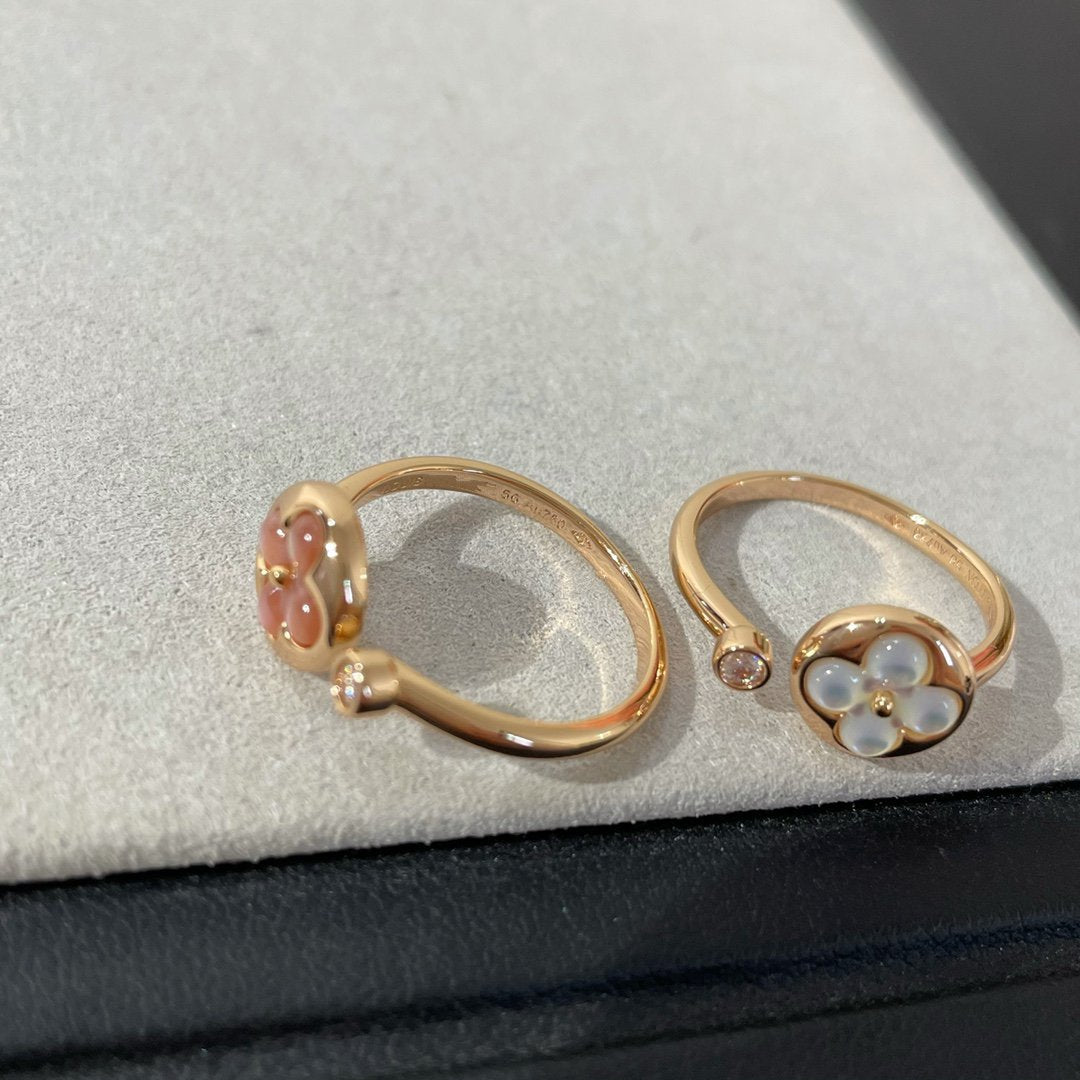 [Mystic]SUN 1 DIAMOND PINK MOP RING