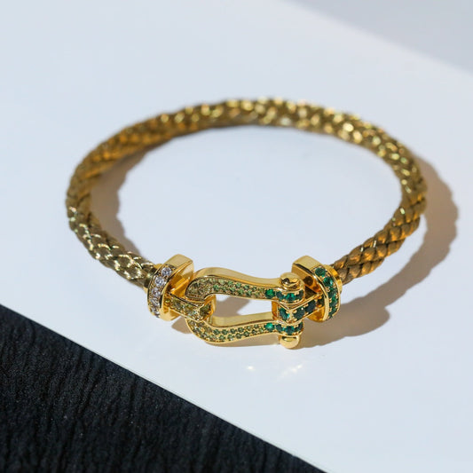 [Mystic]FORCE 10 GOLD GREEN DIAMOND PAVED