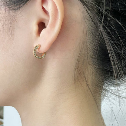 [Mystic]LOVE DIAMOND EARRINGS