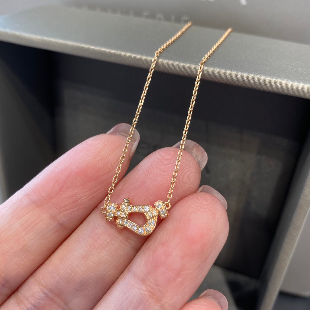 [Mystic]FORCE 10 DIAMOND PINK GOLD NECKLACE MINI MODEL