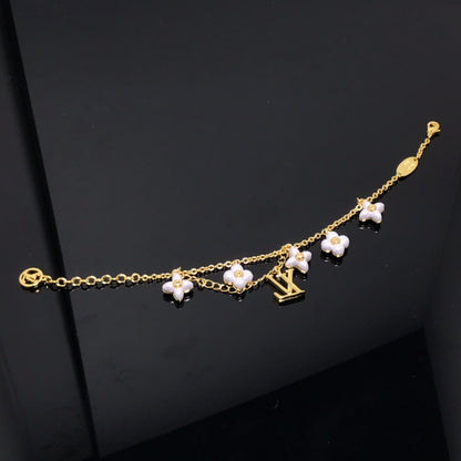 [Mystic]LOGO 6 MOTIF STAR AND SUN GOLD BRACELET