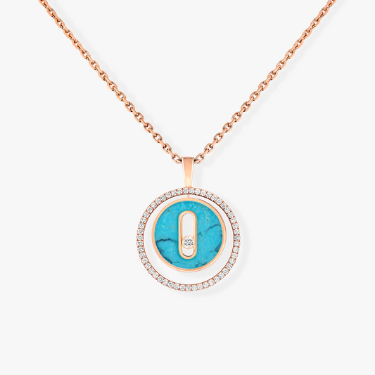 [Mystic JURI]Mystic MOVE 1 DIAMOND TURQUOISE PINK GOLD DIAMOND NECKLACE