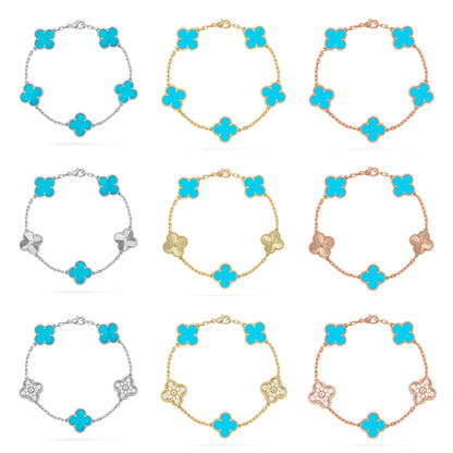 [Mystic] CLOVER 5 MOTIF TURQUOISE BRACELET COLLECTION