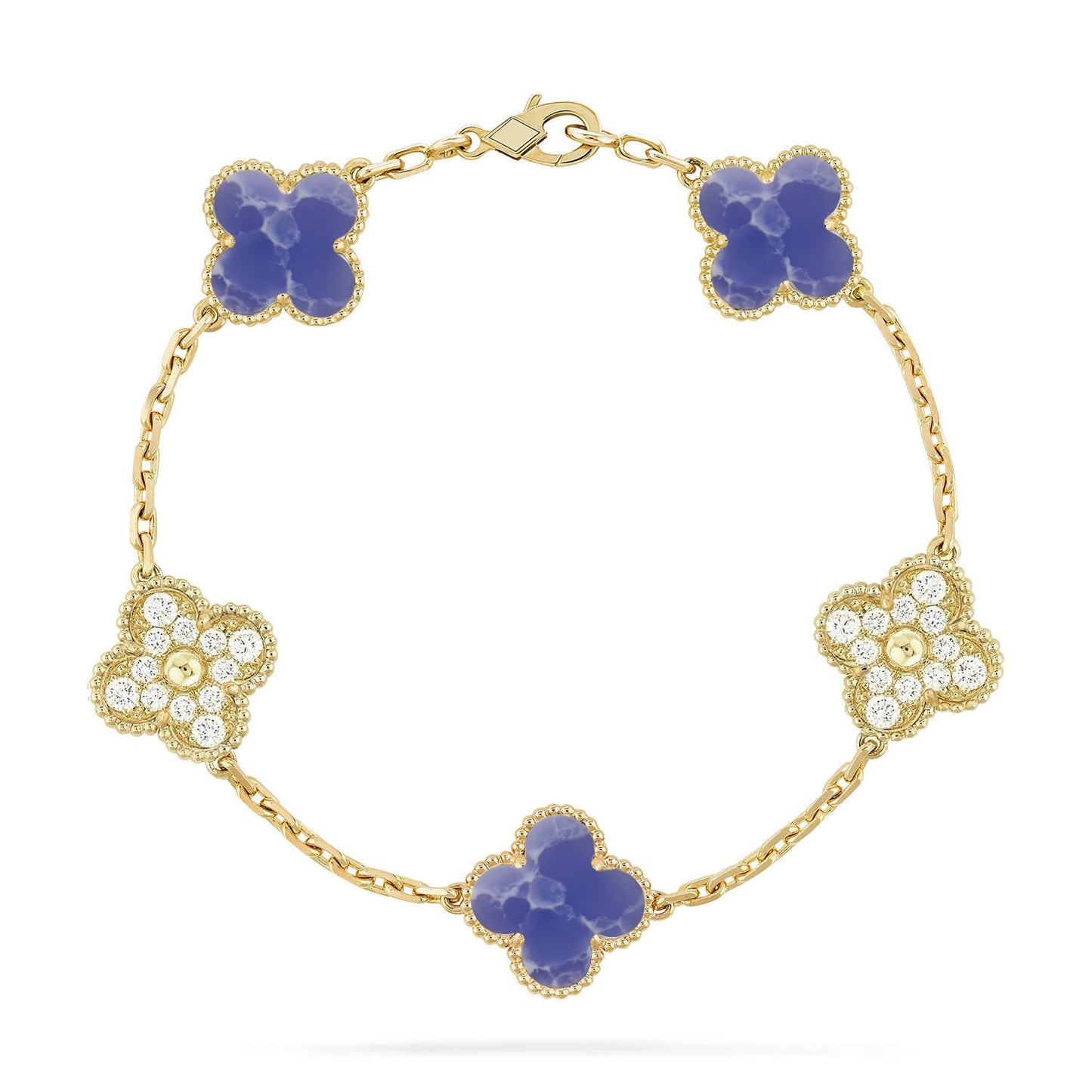 [Mystic]CLOVER 5 MOTIF BLUE VEINS BRACELET COLLECTION