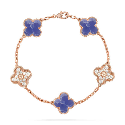 [Mystic]CLOVER 5 MOTIF BLUE VEINS BRACELET COLLECTION