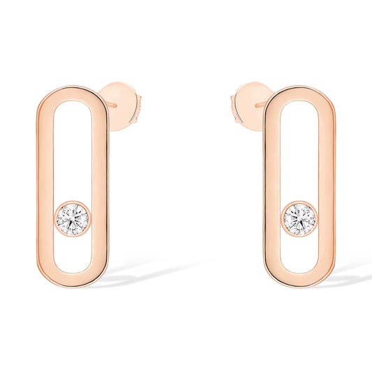 [Mystic JURI]MOVE UNO SMALL 1 DIAMOND EARRINGS
