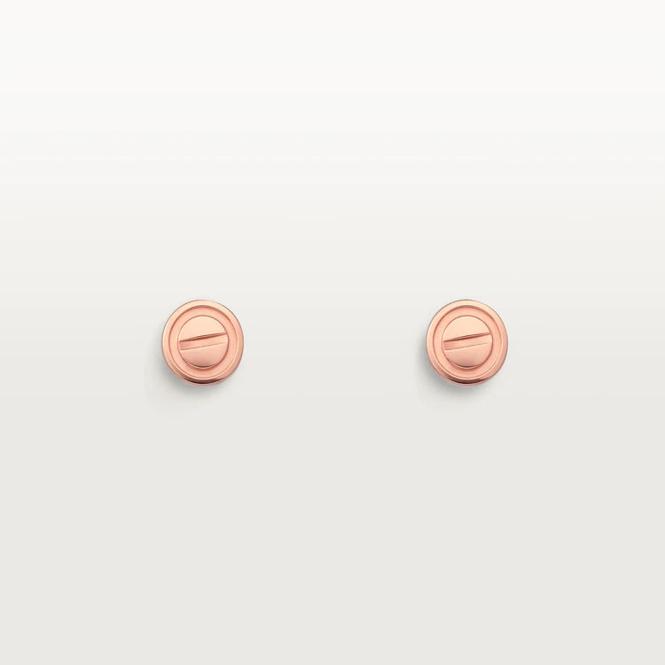 [Mystic]LOVE EARRINGS PINK GOLD 10MM