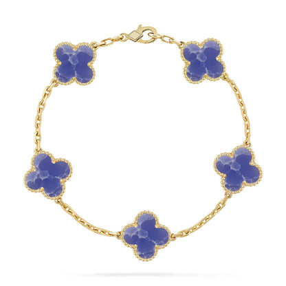 [Mystic]CLOVER 5 MOTIF BLUE VEINS BRACELET COLLECTION