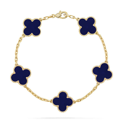 [Mystic]CLOVER 5 MOTIF LAPIS LAZULI BRACELET COLLECTION