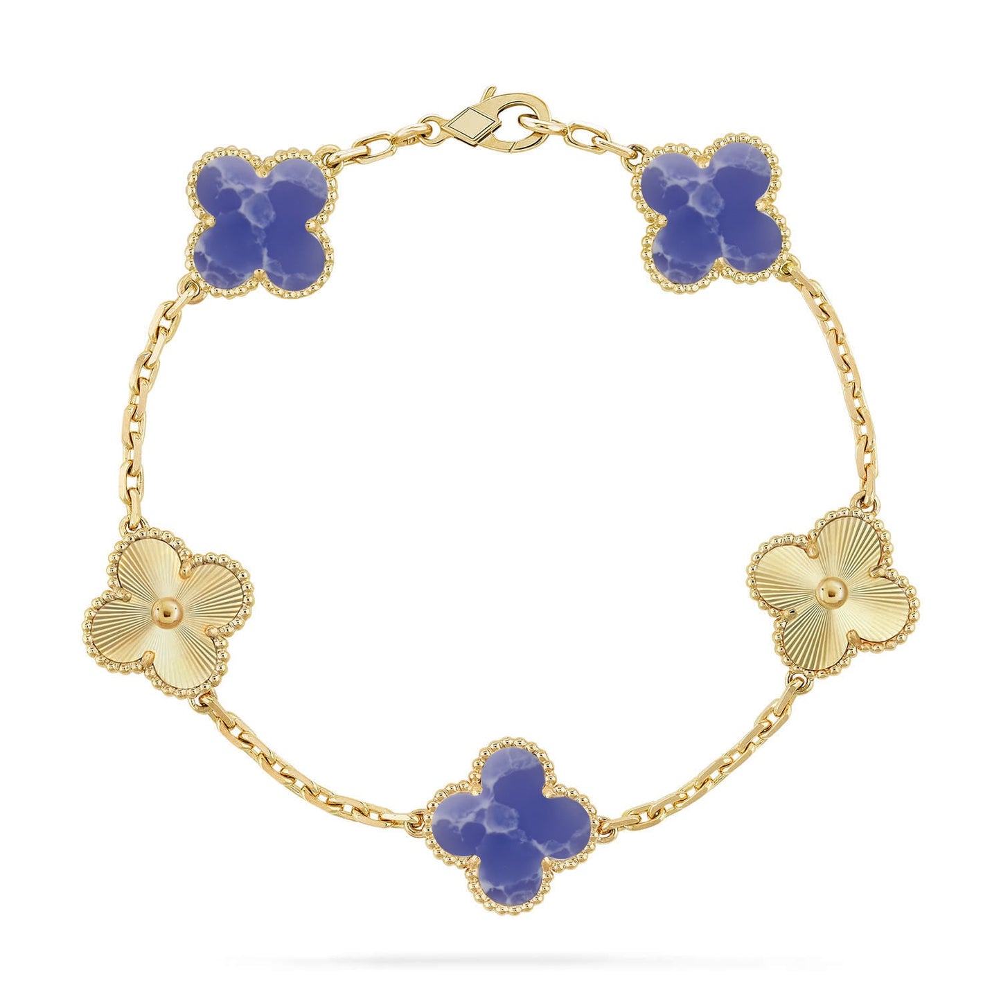 [Mystic]CLOVER 5 MOTIF BLUE VEINS BRACELET COLLECTION
