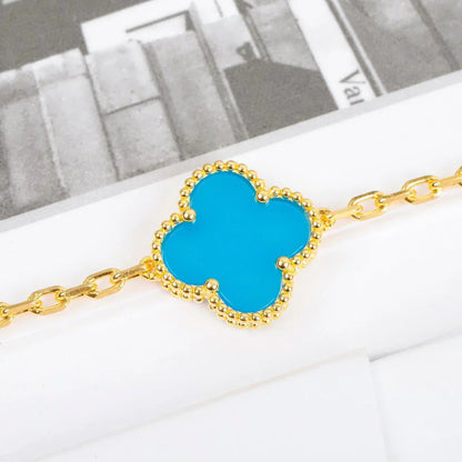 [Mystic] CLOVER 5 MOTIF TURQUOISE BRACELET COLLECTION