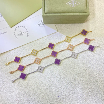 [Mystic] CLOVER 5 MOTIF VIOLET BRACELET COLLECTION