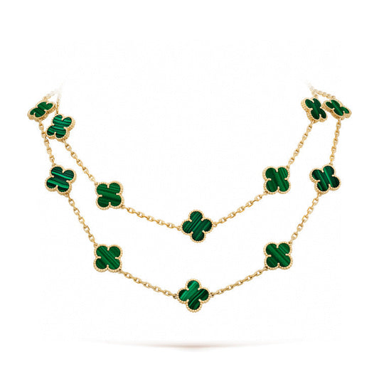 [Mystic]CLOVER 20 MOTIFS MALACHITE GOLD