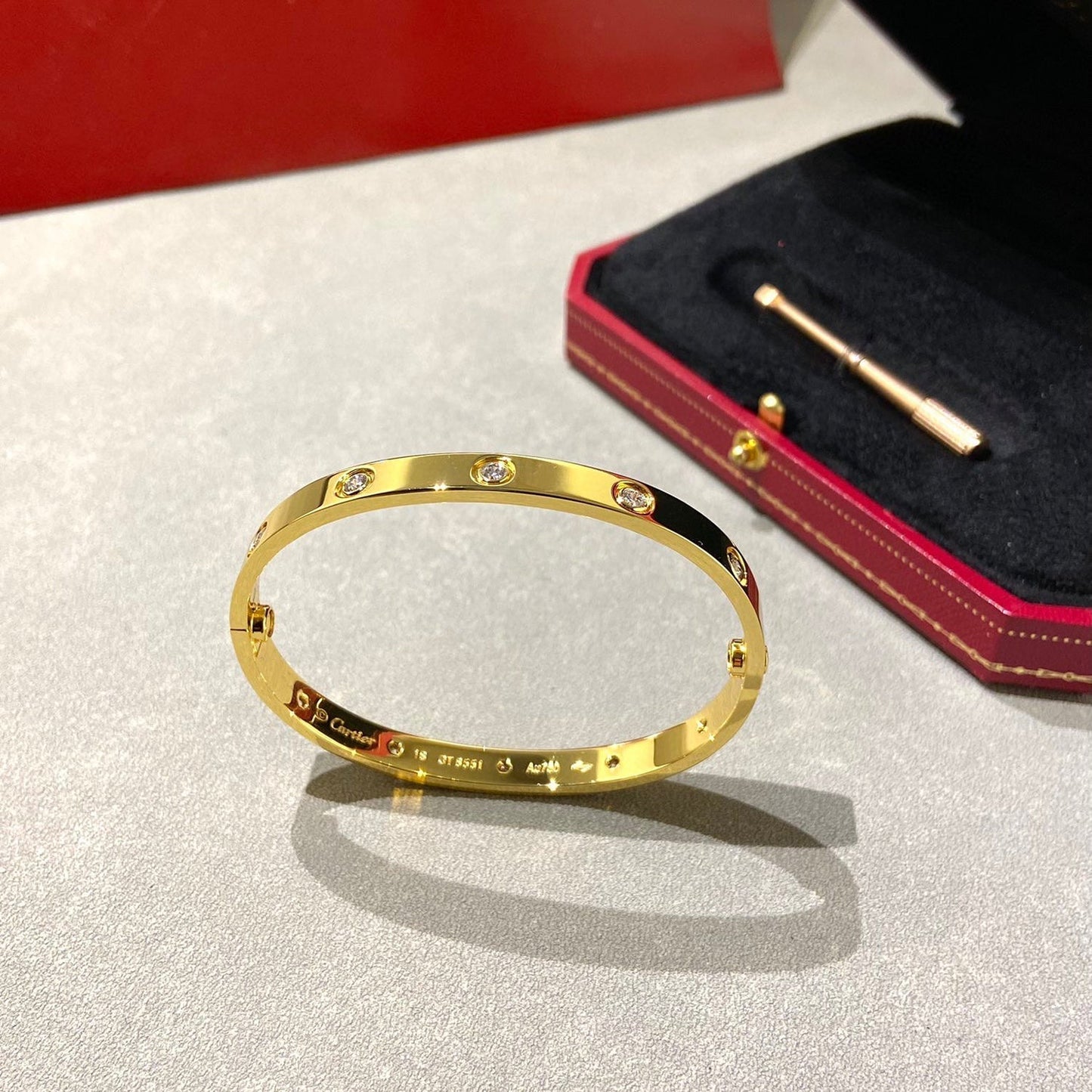 [Mystic]LOVE BRACELET 6.1MM 10 DIAMONDS