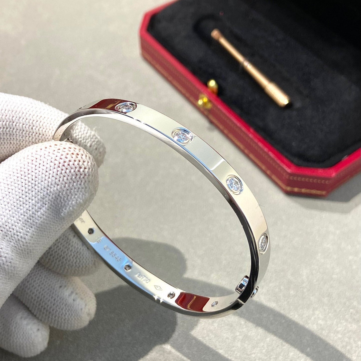 [Mystic]LOVE BRACELET 6.1MM 10 DIAMONDS