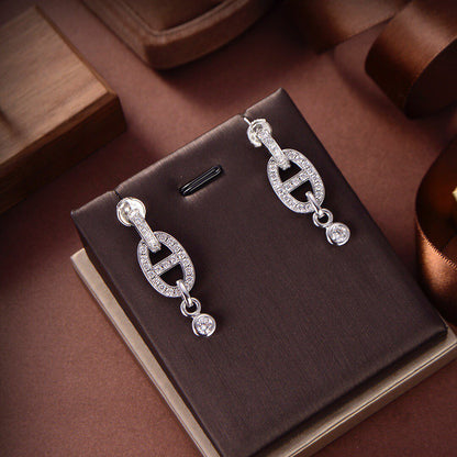[Mystic]HM CHAINE DIAMOND EARRINGS