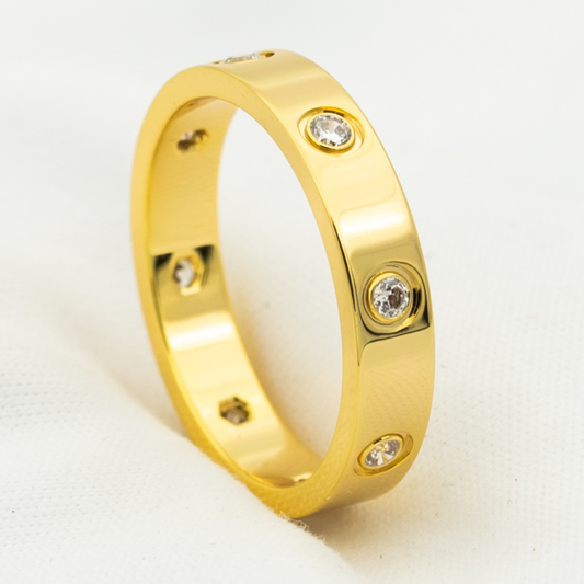 [Mystic]LOVE RING 3.6MM 8 DIAMONDS