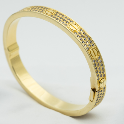 [Mystic]LOVE BRACELET 6.1MM DIAMOND-PAVED