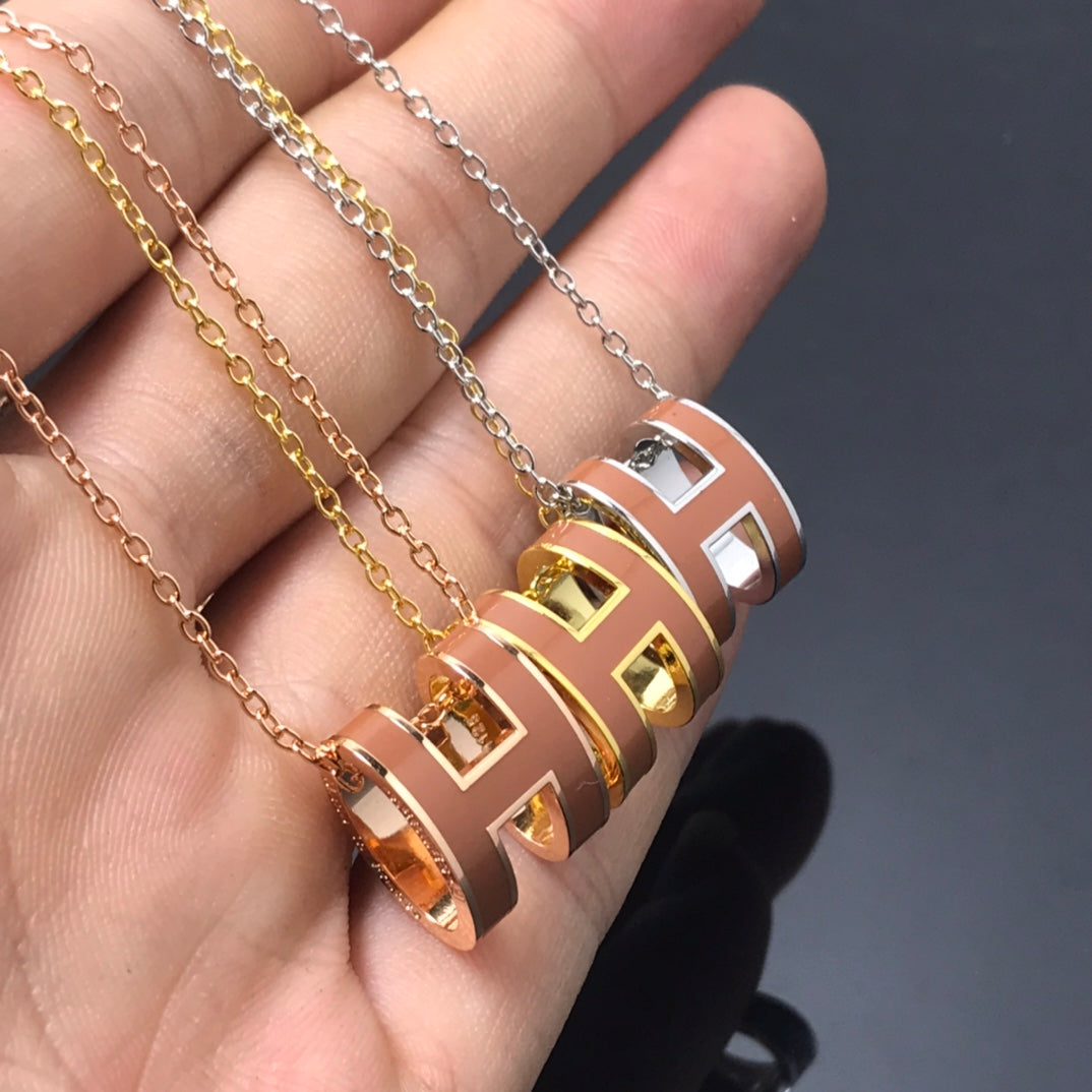[Mystic]H NECKLACE BROWN