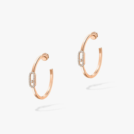[Mystic JURI]CREOLES MOVE UNO PM DIAMOND EARRINGS