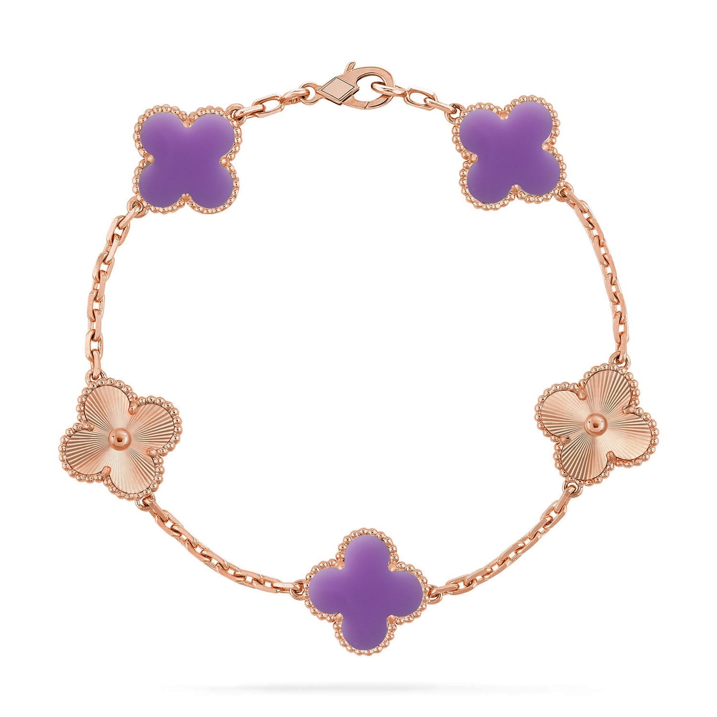 [Mystic]CLOVER 5 MOTIF LIGHT PURPLE BRACELET COLLECTION