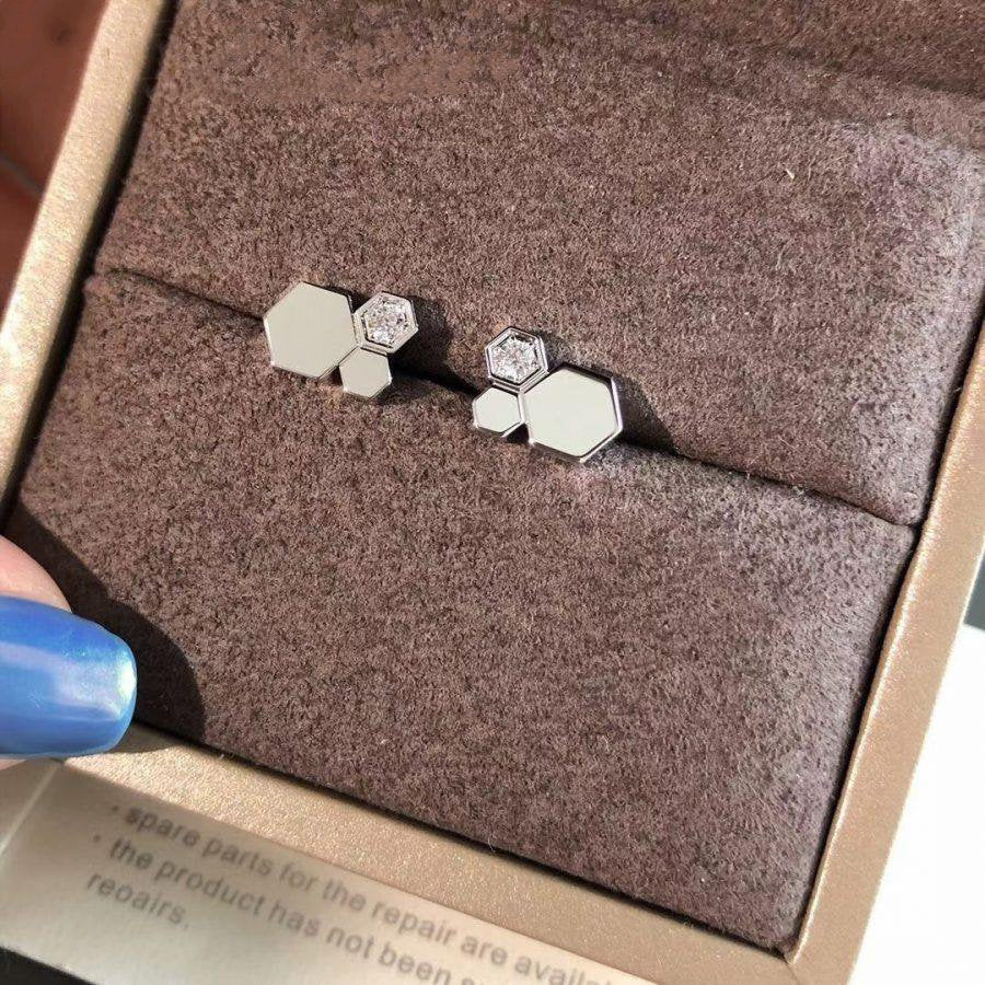 [Mystic]BEE LOVE SILVER DIAMOND EARRINGS