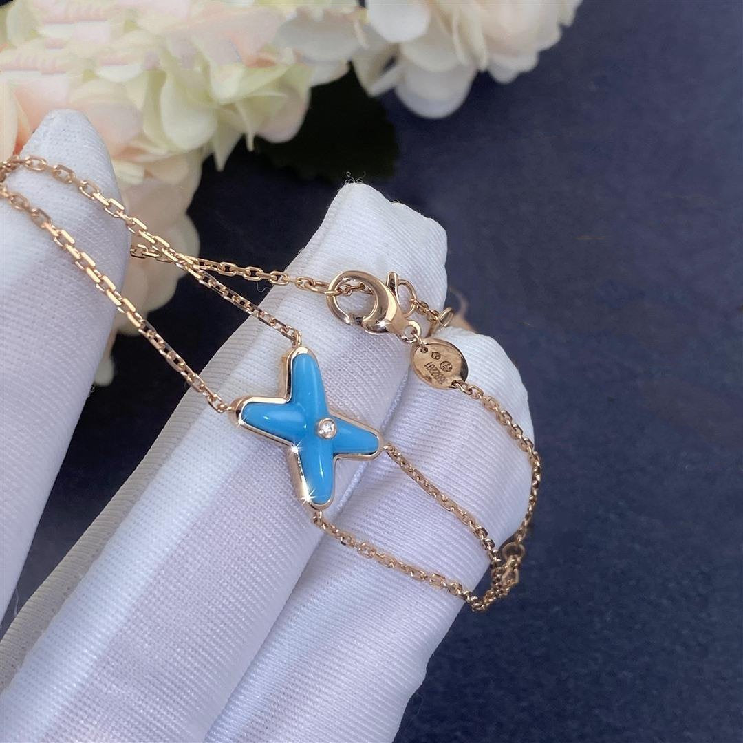[Mystic]JEUX BRACELET TURQUOISE PINK GOLD 1 DIAMOND