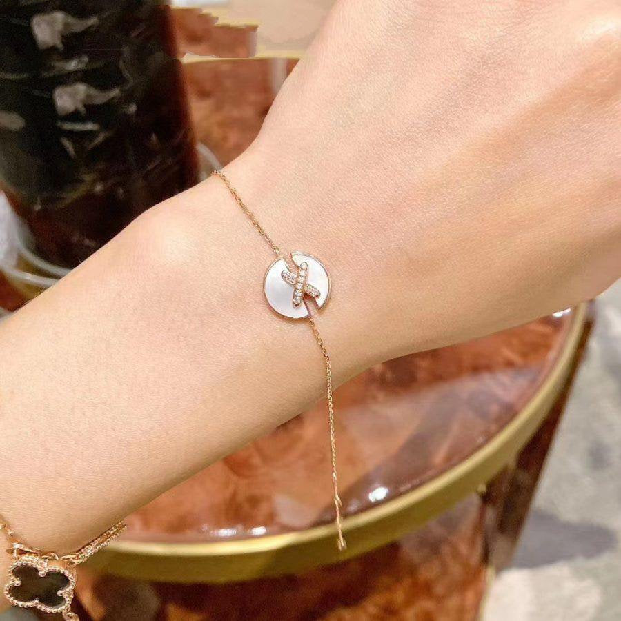 [Mystic]JEUX DE BRACELET MOP PINK GOLD DIAMONDS