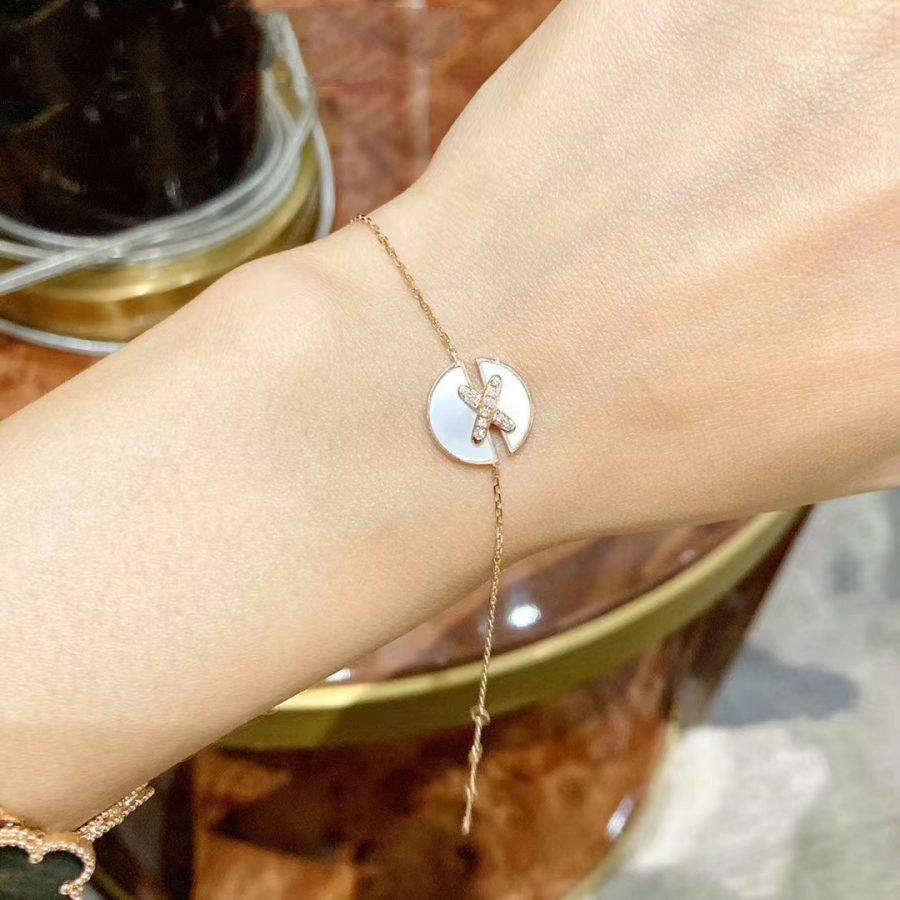[Mystic]JEUX DE BRACELET MOP PINK GOLD DIAMONDS