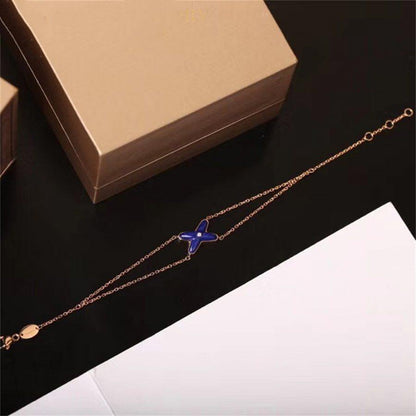 [Mystic]Hollow Design Four-Leaf Clover Flower Shape Ring