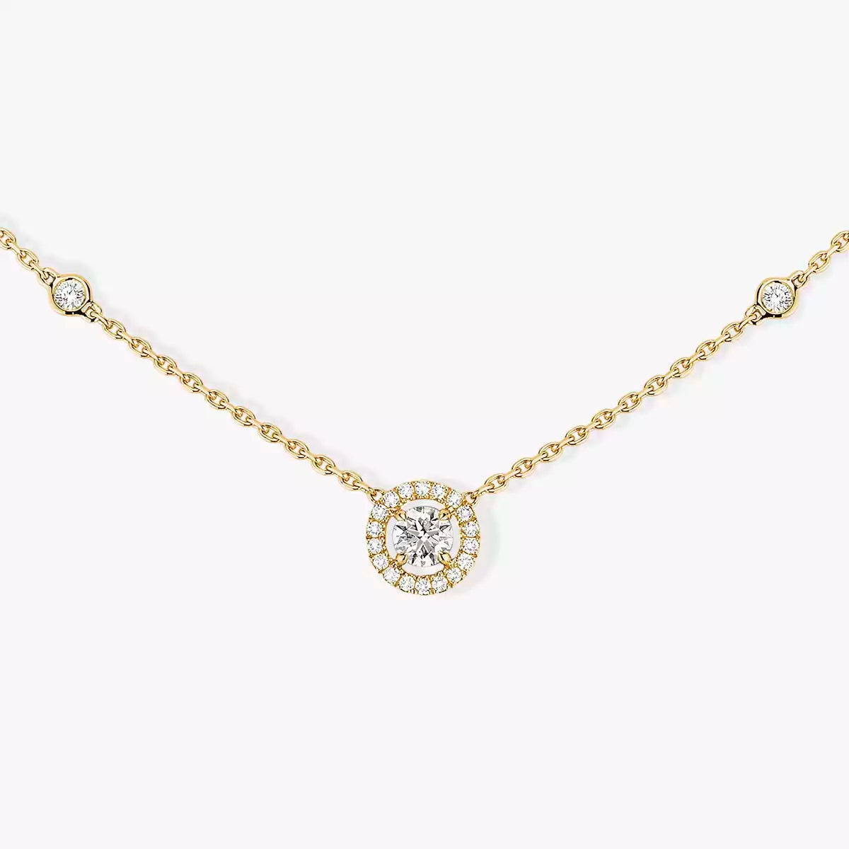 [Mystic JURI]Diamond Necklace 0,20ct Brilliant Shape Joy