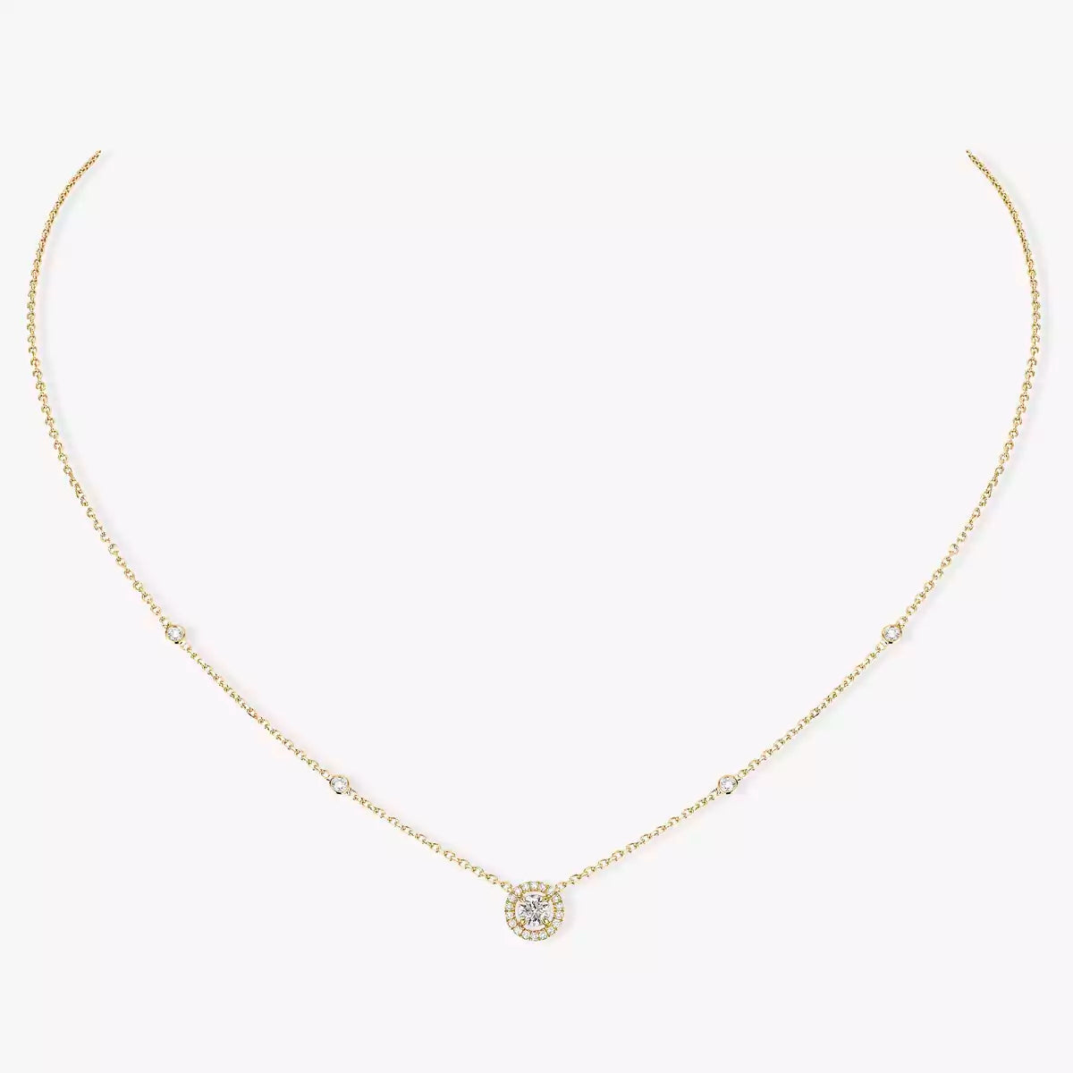 [Mystic JURI]Diamond Necklace 0,20ct Brilliant Shape Joy