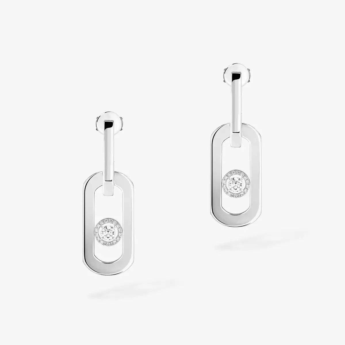 [Mystic JURI]So Move XL Diamond Pendant Earrings