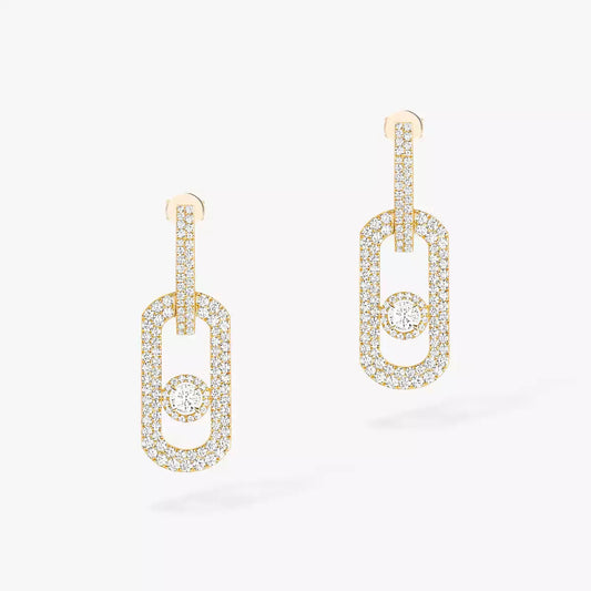[Mystic JURI]So Move XL Pave_-Set Diamond Pendant Earrings